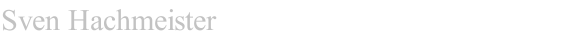 Sven Hachmeister